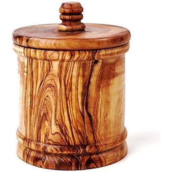 ZUCKERDOSE UND LÖFFEL AUS OLIVENHOLZ von Mastro Leonardo -PRIME