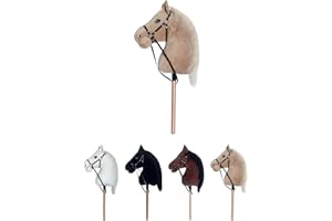 RL24 - Hobby Horse Pferde IRHFree Spirit von Imperial Riding – Steckenpferd – Spielpferd aus Plüsch mit Holzstock & kurzer Mähne – Stockpferd ohne Griffe & Rollen – Hobby Horsing – Beige