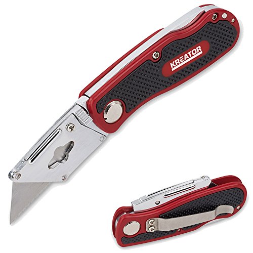 KRT000300 HD FALTBARES TEPPICHMESSER inkl. 5 Ersatzklingen - 2