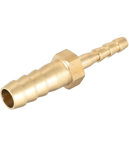 sourcing map Schlauchstutzen aus Messing, 12 mm Widerhaken x G1/2 weiblich, Rohrverbinder, Adapter für Wasser, Kraftstoff, Luft