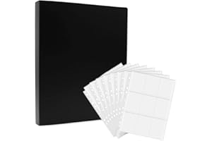 SUPBIKY Album na karty kolekcjonerskie, 900 kieszeni, etui na karty kolekcjonerskie, akcesoria do kart kolekcjonerskich, 50 stron, dwustronny, 9 kieszeni, przezroczyste karty, album kolekcjonerski do gry