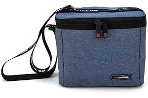 Iris Barcelona - Bolsa Térmica Porta Alimentos 4L Negro - Bolsa Almuerzo, Bolsa Isotérmica para Comida, Lunch Bag Portátil, Bolsa Nevera Pequeña para Trabajo y Pícnic, Mantiene Frío hasta 8 Horas