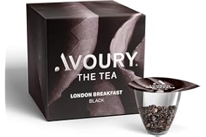 ‎AVOURY AVOURY black tea LONDON BREAKFAST Tee-Kapseln: Bio-Schwarztee, vollmündig & kräftig, blend, fair-trade, 8 Kapseln