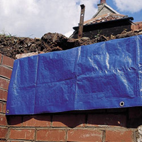 Clarke 10ft x 12ft (Approx) Blue & Silver Polyethylene Tarpaulin - 6471260