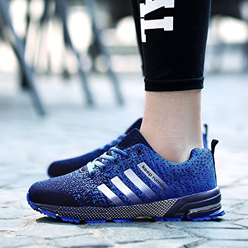 Laufschuhe Herren Damen Leicht Wanderschuhe Gute Qualität Sneaker Schwarz Rot Grün Blau 36-46 - 3