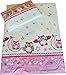 Babies-Island A 2 Piece Bedding Set Pillowcase+Duvet Cover For Baby Toddler To Fit Cot/Cot Bed - Pink Owl - Size : 100x135 cm