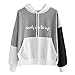Produktbild Damen Gedruckte Kapuzenpullover Sport Hoodie Sweatshirts Oversize Oberteil Pullover Herbst Frauen Strickpullover MYMYG Kapuzenjacke (A1-Grau,EU:38/CN-L)