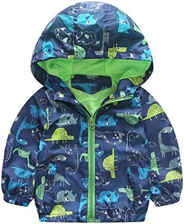 Coat Jacket Baby, DoraMe Infant Girls Boys Dinosaur Hooded Zip Coat Thick Cloak Jacket (100/12-18M, Green)