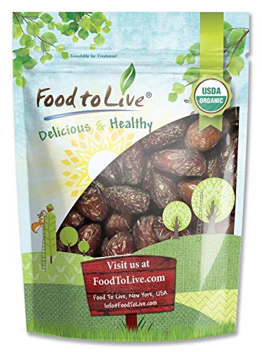 Food to Live Dátiles Medjool Bio (Eco, Ecológico) - 2 Libras