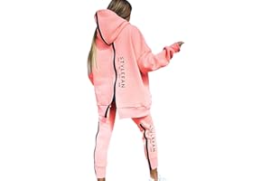 HAXNOHEY Conjunto Chandal Mujer Completo Chándal Mujer Conjunto Loungewear Tracksuit Women Conjuntos Deportivos Mujer Sudadera Chandal Deportivo Señora Chaqueta Chandals Mujer Deporte Ancho Chándals Mujeres