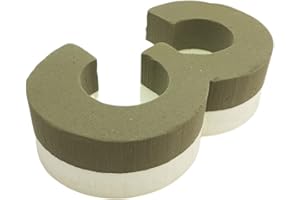 SEAT FLOR Esponja para flores con forma de número, del nº 0 al nº 9 (Altura 25 cm)