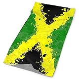 NHUXAYH Jamaica Flag Tube Bandanas Headwear Headband Magic Scarf Face Mask Neck Gaiter