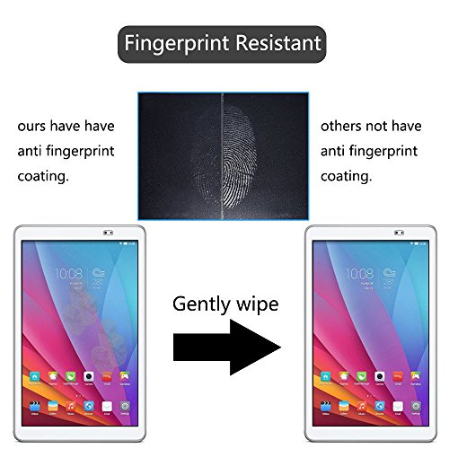 Huawei MediaPad T1 10.0 Displayschutzfolie, vikoo Härtegrad 9H 2.5D superdünn kratzfest HD Klar Ballistic gehärtetem Glas Displayschutzfolie für Huawei MediaPad T1 10.0 - 6