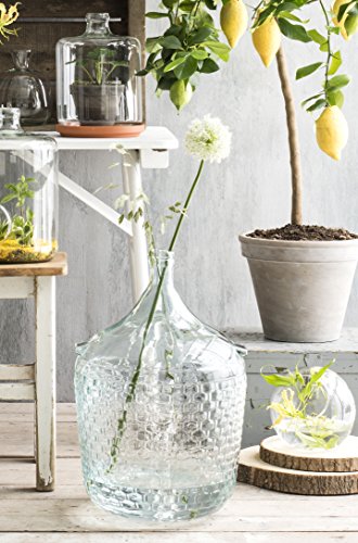 Mica decorations 241792 Diego Weave Glasflasche/Vase, Glas, Transparant, 27 x 27 x 42 cm - 3