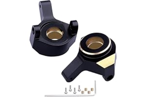 CENPEK 2 uds., Nudillo de dirección de latón,Carcasa de accionamiento, Pesos de nudillo de dirección, contrapeso de nudillo de dirección para AXIAL SCX24 AXI90081 1/24 RC Coche con orugas