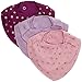 Pippi Baby-Girls with Glitter Polka Dot Bib (Pack of 3), Multicoloured (Frosted Pearl), One Size