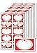 Produktbild 80 Etiketten 'Herzen' zum Bedrucken, Beschriften, DIN A5, selbstklebend, leicht ablösbar, für Geschenke, Give-Aways, Einmachgläser, Gebäcktüten