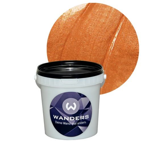 Wanders Metall-Optik Bronze Wand-Farbe Metallic-Effect Metall-Effekt-Farbe 1 Liter
