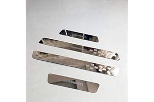 MBNEHHJ 4 PièCes Inoxydable Protecteur Seuil Porte Voiture Plaque pour Citroen C1 C2 C3 C4 C5, AntidéRapant Anti-Rayures Protection seuil, Voiture Style Accessoires