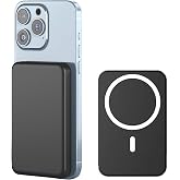 Power Bank, 10000mAh External Battery Wireless, PD 20W USB-C Fast Charging Charger, Wireless Magnetic Power Bank Compatible w
