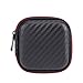 Price comparison product image Mudder Portable Earphone Case PU Carrying Earbuds Case for MP3 Earbud and USB Cable, Black