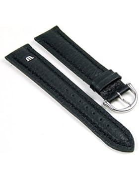 Maurice Lacroix Tiago Ersatzband Uhrenarmband Leder Band Wasserfest schwarz 20mm 19230S