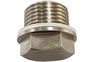 Baceyong Tappo di scarico dell'olio, tappo di scarico magnetico dell'olio del motore dell'acciaio inossidabile M18* 1.5