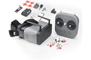 TINY HAWK EMAX FPV Drone Tinyhawk 3 RTF Kit, Vista en Primera Persona Drone con Cámara Runcam Nano 4, 25-100-200 VTX Conmutable, Mini Drone con Gafas y E8 Transmisor para Niños Adultos y Principiantes