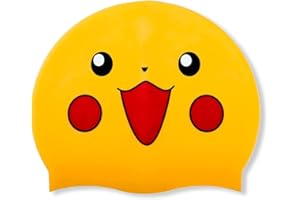 FUNOWN Badekappe für Kinder, Jungen und Mädchen im Alter von 2 bis 12 Jahren, wasserdichte Schwimmkappen für Kinder, Schwimmmütze, Bequeme Passform, für langes und kurzes Haar