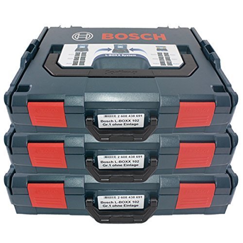 3 Stück Bosch Maschinenkoffer L-Boxx Gr. 1 - Sortimo Gr. 102 - 2608438691 LBOX