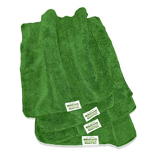Life Miracle Toallas de tela Eco que limpia prácticamente cualquier superficie con solo agua 14 x 14 pulgadas Verde