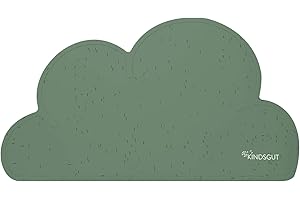 Kindsgut Platzdeckchen Wolke, Tischset, Unterlage in kinderfreundlichem Design und dezenten Farben, Pistazie mit schwarzen Streuseln
