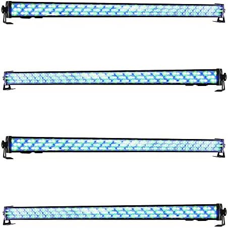 4x Ibiza Light 1M LED Light Bar RGB Uplighter Disco DJ Wall Washer + Remote