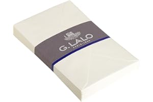 G. LALO Clairefontaine - Ref 21400L - G.Lalo Gummed Lined Envelopes (Pack of 20) - C6 (114 x 162mm) in Size, PEFC-Certified, White Linings for Confidentiality - Vergé De France - White