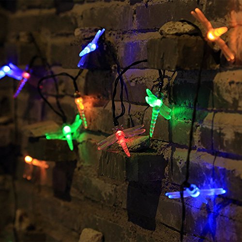InnooLight 30er LED Solar Lichterkette Libelle Garten Außen 4,8 Meter, Solar Beleuchtung für Party, Weihnachten, Outdoor, Fest Deko usw. - 3