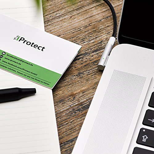 iProtect Nylon Ladegerät 60W für Apple MacBook mit MagSafe Netzanschluss in matt Schwarz – Limited Edition - 4