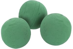 Homoyoyo 3 Stück Steckmasse Kugel Klein Phenolharz Steckschaumkugeln Oasenschaum Steckmasse für Kunstblumen Frischblumen & Trockenarrangements 10 cm Durchmesser Hochzeitsdekoration