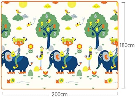 Yingui Kids Crawling Educational Play Mat Baby Play Mat Folding Baby Care XPE Playmat Foam (Color : Elephant)
