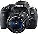 Produktbild Canon EOS 750D SLR-Digitalkamera (24 Megapixel, APS-C CMOS-Sensor, WiFi, NFC, Full-HD), Kit inkl. EF-S 18-55 mm is STM Objektiv schwarz