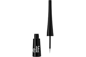 e.l.f. Expert Liquid Liner, Smudge-proof, Buildable, Long-lasting, Enhances, Defines, Jet Black, Precision Brush 4.2ml