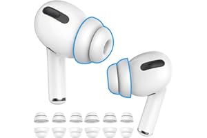 Delidigi 6 Paar AirPods Pro 2 und AirPods Pro Ohrstöpsel Doppelflansch Silikontips Ersatzzubehör Kompatibel mit Apple AirPods Pro 2. Generation/AirPods Pro (Weiß)