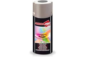 Ambro-Sol V404CP Smalto / Vernice Effetto Gesso, a Base di Acqua con Effetto Ultra Opaco, per Uso Interno e Esterno, Bomboletta Spray in Banda Stagnata Riciclabile 400 ml, Cera Protettiva