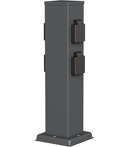 REV 0068206258 SilverCraft, Garden Sockets, H51 cm, Cable 5 m, Timer, Black REV 0068206258 SilverCraft, Garden Sockets, H51 cm, Cable 5 m, Timer, Black