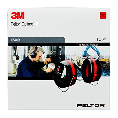 3M H540B Peltor Optime III Kapselgehörschutz, Nackenbügel, SNR 35 dB, Schwarz - 7
