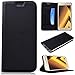 Produktbild CE-Link für Samsung Galaxy A5 (2017) Handyhülle Hülle Ledertasche Schutzhülle Leder Ultra Dünn Slim Huelle mit Stand Halter Magnetverschluss Wallet Case Inner Weiche Silikon Backcover - Schwarz