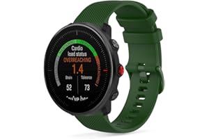 SeaFicco Correa de Reloj Compatible con Polar Vantage M2 /Polar Vantage M /Polar Grit X, Universal 22mm Correa de Silicona Pulsera de Repuesto Banda de Deportes Fitness