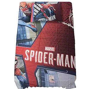 Kids Printed Designer Bed Sheet with 1 Pillow Cover, bedsheets for Single Bed, Single bedsheet for Kids, bedsheet for Kids Single Bed with 1 Pillow Cover (154 x 230 cm)- Print18 - Birthday Gifts