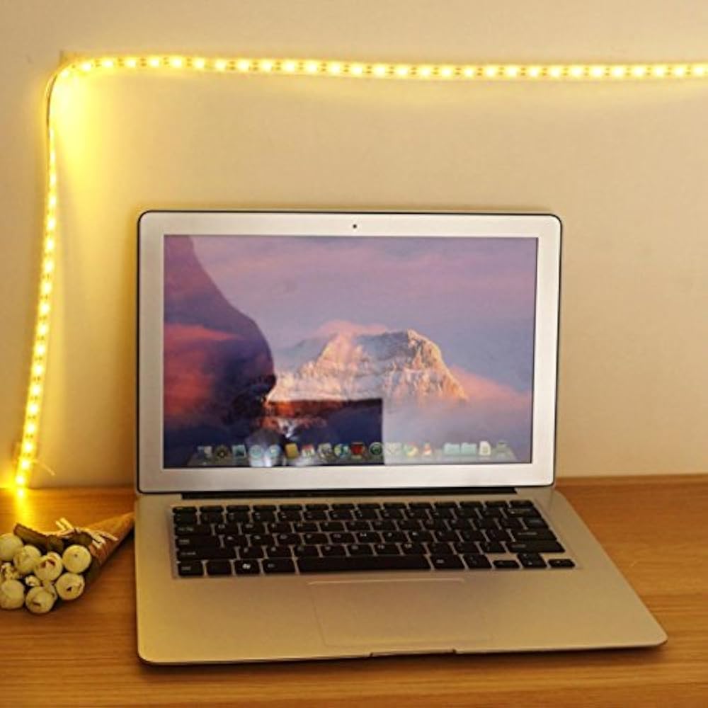 sunnymi Touch Schalter 60 LED Streifen Licht Gürtel/1M/USB Aufladung Dimmbar/Schrank Schrank Lampe/Energiesparend Und Umweltfreundlich (B)