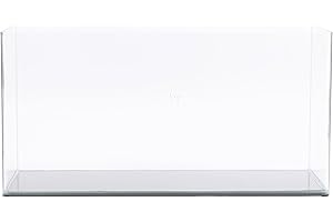 NATUREHOLIC Tanque panorámico de jardín curvado, acuario de cristal nano, 41 litros, 60 x 23 x 30 cm