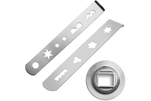 EIHI 2 Pièces Accessoire Pâtisserie pour Hachoir, Accessoires Biscuits, Accessoire Kitchenaid, Machine A Churros, Machine A Spritz, Éléments De Décoration Petits Gâteaux pour Hachoir, 8 Formes